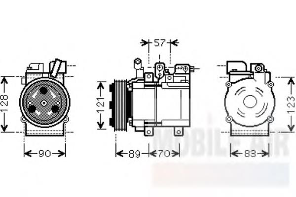Компресор кондиціонера 977014A900 HCC