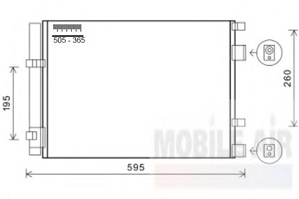 Радіатор кондиціонера D300231890 Hyundai/Kia