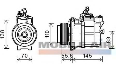 ACP1347000P Mahle Original Компресор холодоагенту