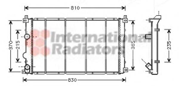 Купити 43002361 VAN Wezel Радіатор двигуна