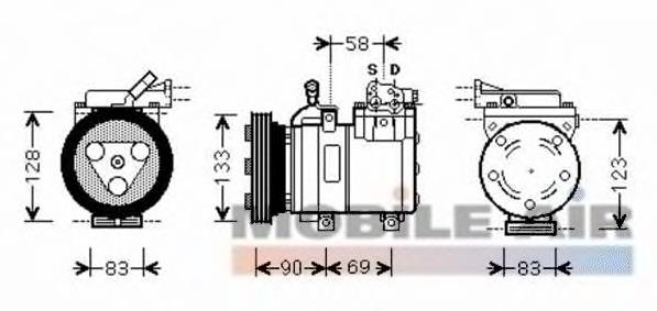 Насос кондиціонера Hyundai/Kia 9770147000