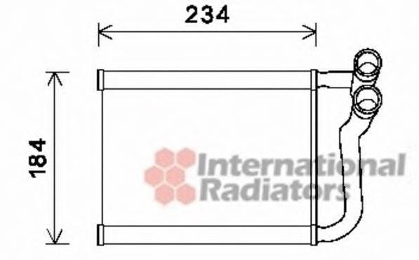 Радіатор пічки (обігрівача) VAN Wezel 82006253 ціна, від 44.03 USD
