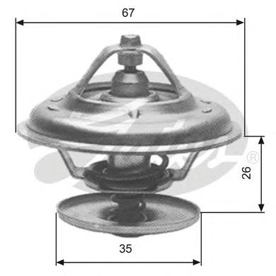 Автомобільний термостат Gates TH11680G1 ціна, від 9.14 USD