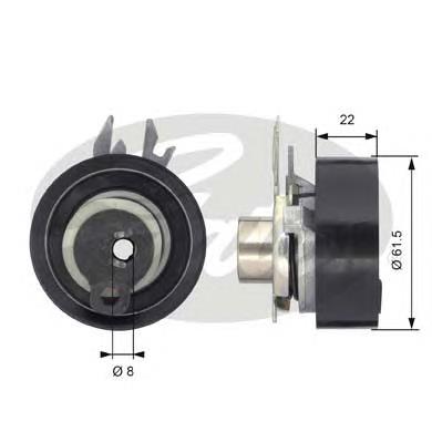 Купити T43046 Gates Натяжний ролик