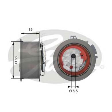 Купити T43151 Gates Натяжний ролик