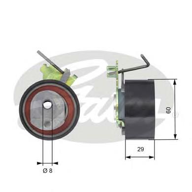 T43088 Gates Ролик натягувач