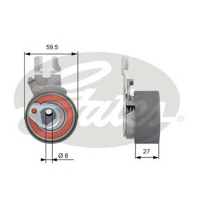 Купити T43173 Gates Натяжний ролик