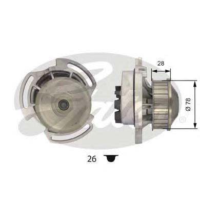 Помпа водяна, (насос) охолодження WP0060 Gates