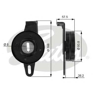 Натяжний ролик Gates T36023 ціна, від 35.51 USD