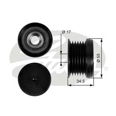 Інерційний шків Gates OAP7090 ціна, від 27.91 USD
