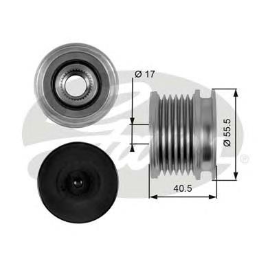 Інерційний шків Gates OAP7060 ціна, від 27.63 USD