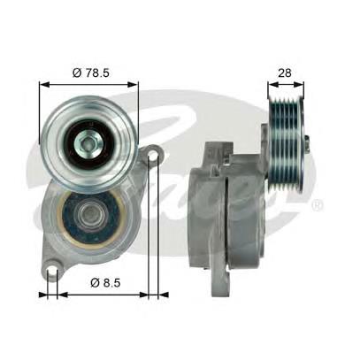 Натягувач приводного ременя Gates T39103 ціна, від 117.94 USD