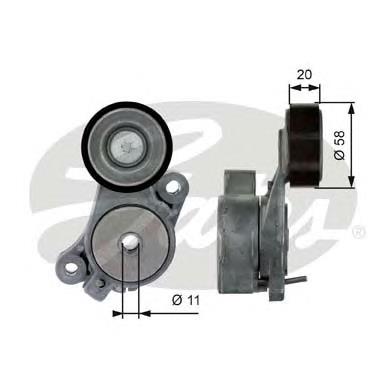 Натяжний ролик Gates T39040 ціна, від 31.29 USD