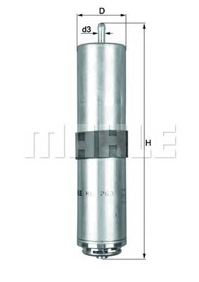 KL763D Knecht-Mahle фільтр паливний