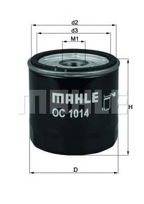 OC1014 Knecht-Mahle фільтр масляний