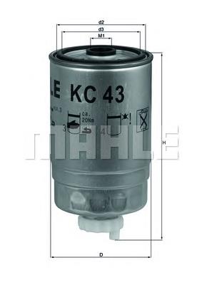 KC43 Knecht-Mahle фільтр паливний