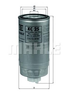 KC25 Knecht-Mahle фільтр паливний