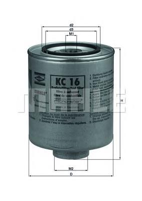 KC16 Knecht-Mahle фільтр паливний