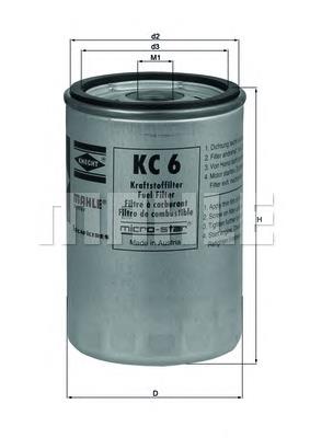KC6 Knecht-Mahle фільтр паливний