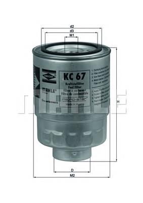 KC67 Knecht-Mahle фільтр паливний