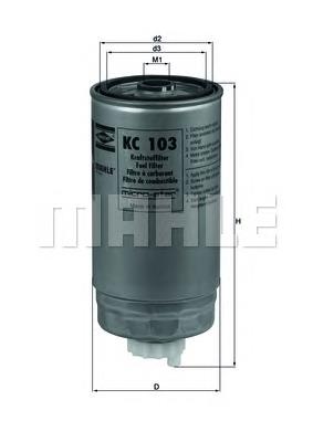 KC103 Knecht-Mahle фільтр паливний