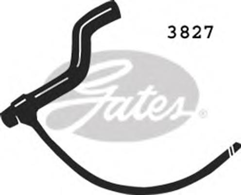 Купити 3827 Gates Шланг/патрубок радіатора охолодження, верхній