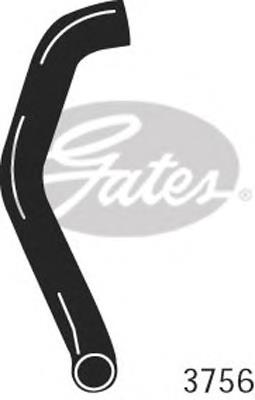 Шланг/патрубок радіатора охолодження, нижній Gates 3756 ціна, від 12.85 USD