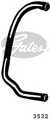 Шланг/патрубок радіатора охолодження, нижній Gates 3532 ціна, від 15.67 USD