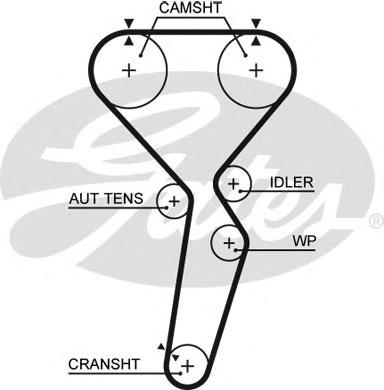 Купити 5585XS Gates Ремінь газорозподільного механізму