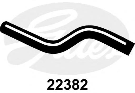 Шланг/патрубок радіатора охолодження, верхній 22382 Gates
