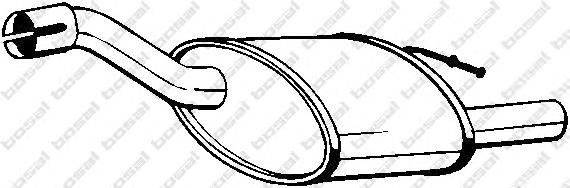 Глушник, задня частина 154371 Bosal