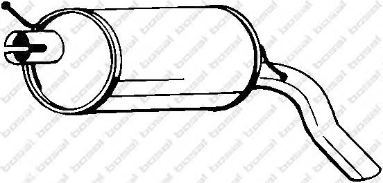 Глушник, задня частина 233387 Bosal