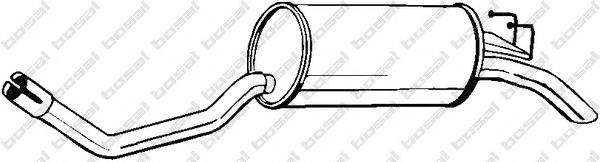 148123 Bosal Глушник, задня частина