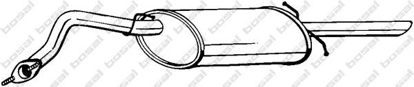 278875 Bosal Глушник, задня частина