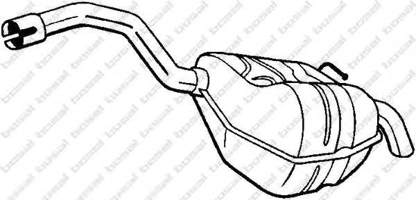 Глушник, задня частина 154353 Bosal