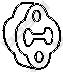 Подушка глушника RF0340061 Mazda