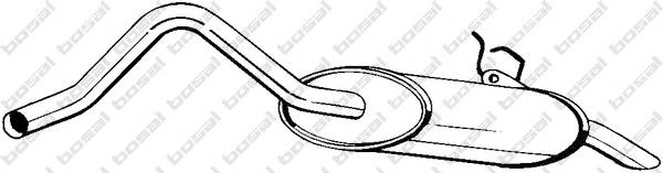 Глушник, задня частина 200261 Bosal