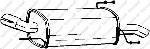 185553 Bosal глушник, задня частина