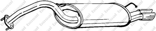 Купити Глушник, задня частина Hyundai Sonata III 