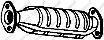 Каталітичний нейтралізатор відпрацьованих газів на KIA Carens I FJ