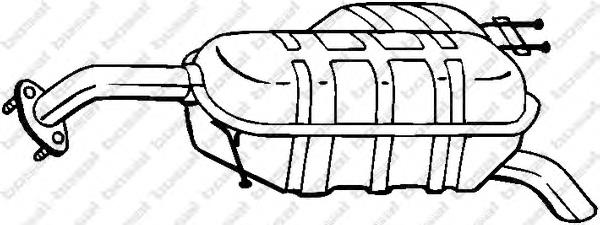 Глушилка задня Bosal BS169041