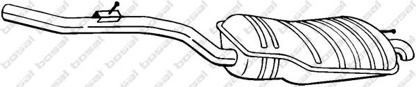Глушник, задня частина 282901 Bosal