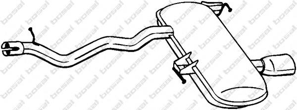 278673 Bosal Глушник, задня частина