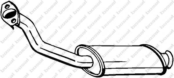 190171 Bosal труба приймальна (штани глушника, передня)