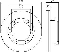 Диск переднього гальма PE Automotive 10620600A ціна, від 81.62 USD