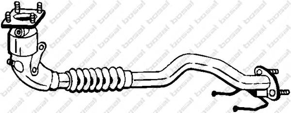 090108 Bosal труба приймальна (штани глушника, передня)