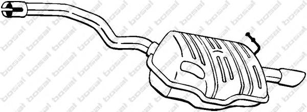220453 Bosal Глушник, задня частина
