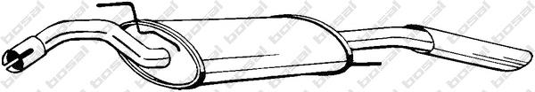 Глушник, задня частина 279489 Bosal