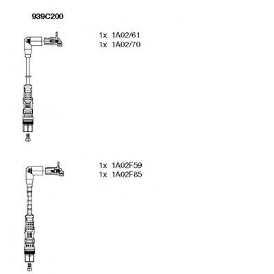 Високовольтні дроти 939C200 Bremi
