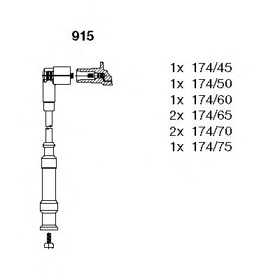 Купити MSK520 Magneti Marelli Провід високовольтні, комплект